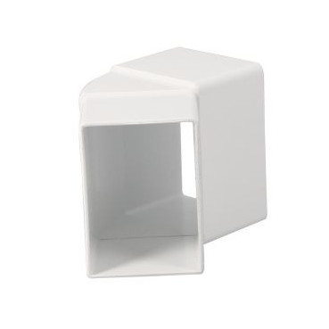 Coude pour tube de descente rectangulaire diamètre Ø 73mm x 100mm couleur Blanc Nicoll | CQ4GTB