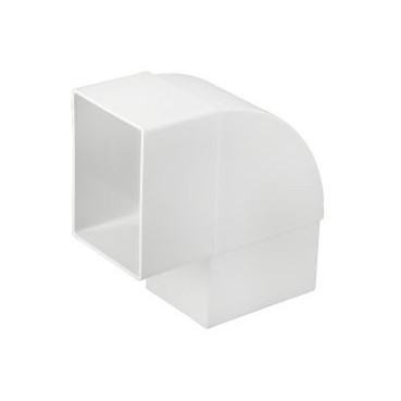 Coude de changement d'orientation pour tube de descente rectangulaire diamètre Ø 73mm x 100mm couleur Blanc Nicoll | CQ9GTB