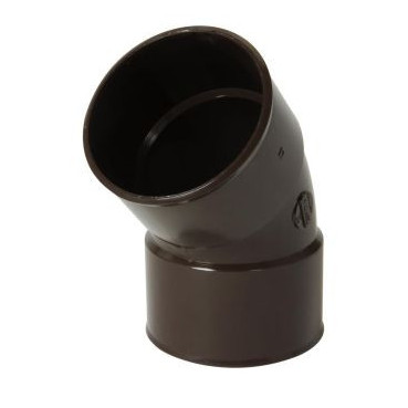 Coude pour tube de descente cylindrique Ø 80 diamètre Ø 80mm couleur Marron Nicoll | CR44GTM