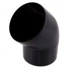 Image du produit : Coude pour tube de descente cylindrique esthétique Ø 80 diamètre Ø 80mm couleur Noir Nicoll | CR4GT1N