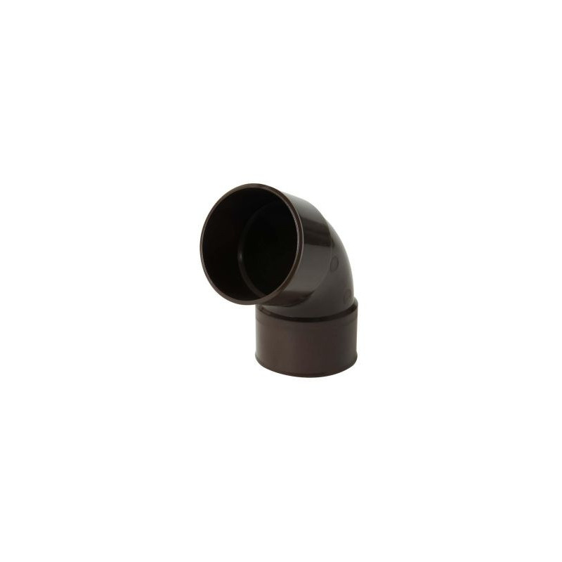 Coude pour tube de descente cylindrique Ø 80 diamètre Ø 80mm couleur Marron Nicoll | CR66GTM