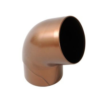 Coude pour tube de descente cylindrique esthétique Ø 80 diamètre Ø 80mm couleur Cuivre Nicoll | CR6GT1C