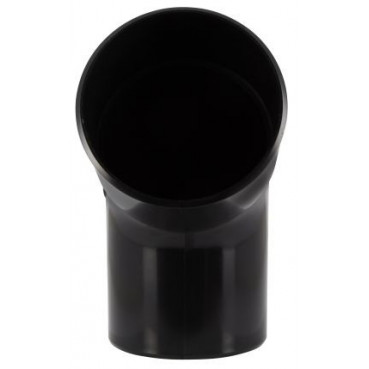 Coude pour tube de descente cylindrique Ø 80 diamètre Ø 80mm couleur Noir Nicoll | CR6GTN