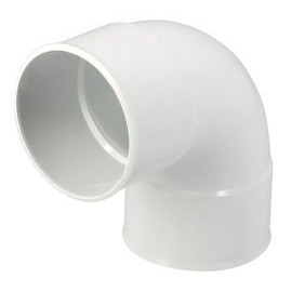 Coude pour tube de descente cylindrique Ø 80 diamètre Ø 80mm couleur Blanc Nicoll | CR88GTB