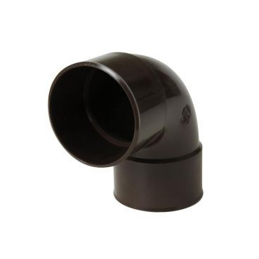 Coude pour tube de descente cylindrique Ø 80 diamètre Ø 80mm couleur Marron Nicoll | CR88GTM