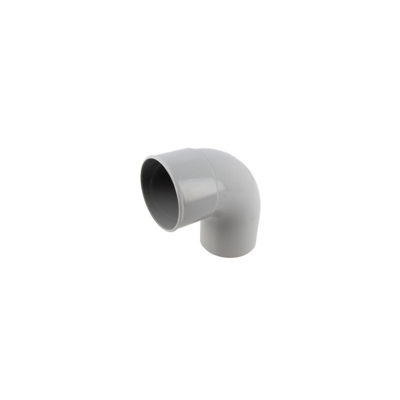 Coude pour tube de descente cylindrique Ø 80 diamètre Ø 80mm couleur Gris Nicoll | CR8GT