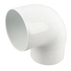 Image du produit : Coude pour tube de descente cylindrique esthétique Ø 80 diamètre Ø 80mm couleur Blanc Nicoll | CR8GT1B