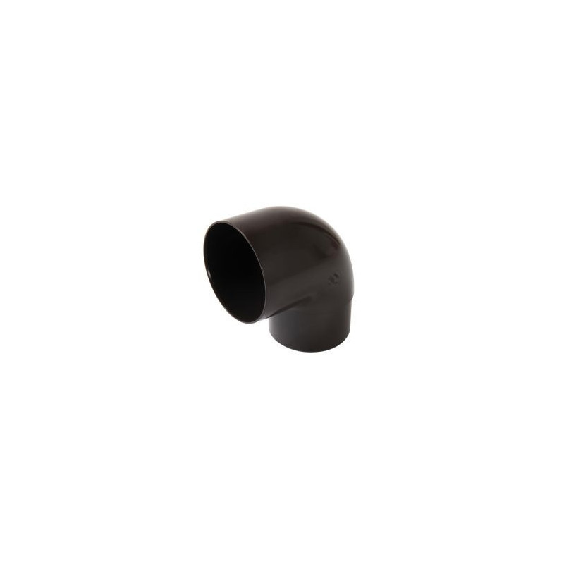 Coude pour tube de descente cylindrique esthétique Ø 80 diamètre Ø 80mm couleur Marron Nicoll | CR8GT1M