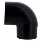 Image du produit : Coude pour tube de descente cylindrique esthétique Ø 80 diamètre Ø 80mm couleur Noir Nicoll | CR8GT1N