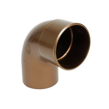 Coude pour tube de descente cylindrique Ø 80 diamètre Ø 80mm couleur Cuivre Nicoll | CR8GTC