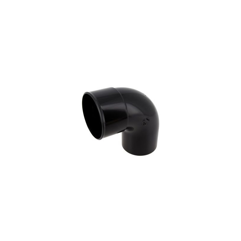 Coude pour tube de descente cylindrique Ø 80 diamètre Ø 80mm couleur Noir Nicoll | CR8GTN