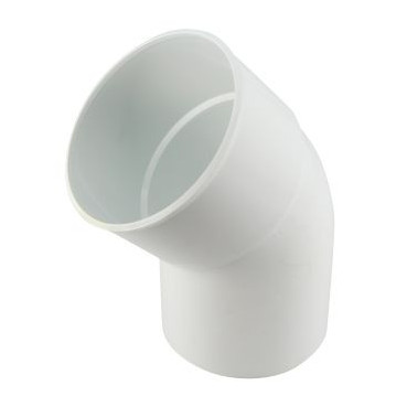 Coude pour tube de descente cylindrique Ø 100 diamètre Ø 100mm couleur Blanc Nicoll | CT4GTB