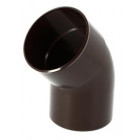 Image du produit : Coude pour tube de descente cylindrique Ø 100 diamètre Ø 100mm couleur Marron Nicoll | CT4GTM