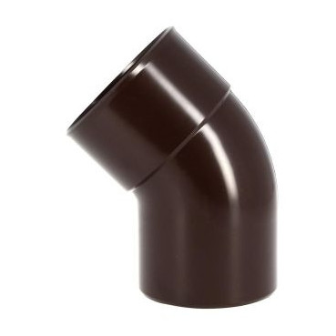 Coude pour tube de descente cylindrique Ø 100 diamètre Ø 100mm couleur Marron Nicoll | CT4GTM