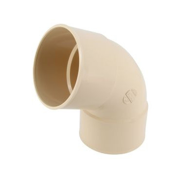 Coude pour tube de descente cylindrique Ø 100 diamètre Ø 100mm couleur Sable Nicoll | CT66GTS