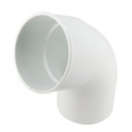 Coude pour tube de descente cylindrique Ø 100 diamètre Ø 100mm couleur Blanc Nicoll | CT6GTB