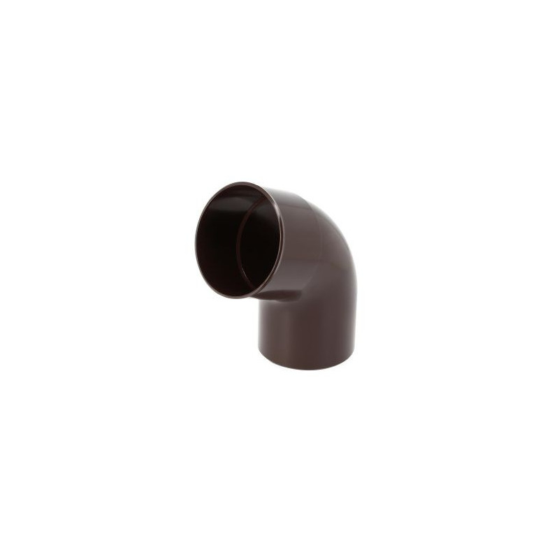 Coude pour tube de descente cylindrique Ø 100 diamètre Ø 100mm couleur Marron Nicoll | CT6GTM