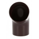 Image du produit : Coude pour tube de descente cylindrique Ø 100 diamètre Ø 100mm couleur Marron Nicoll | CT6GTM