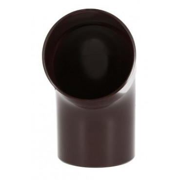 Coude pour tube de descente cylindrique Ø 100 diamètre Ø 100mm couleur Marron Nicoll | CT6GTM