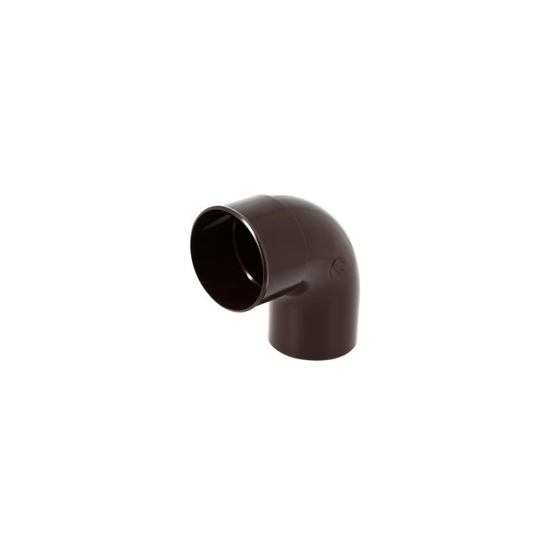 Coude pour tube de descente cylindrique Ø 100 diamètre Ø 100mm couleur Marron Nicoll | CT8GTM