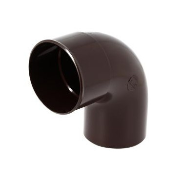 Coude pour tube de descente cylindrique Ø 100 diamètre Ø 100mm couleur Marron Nicoll | CT8GTM