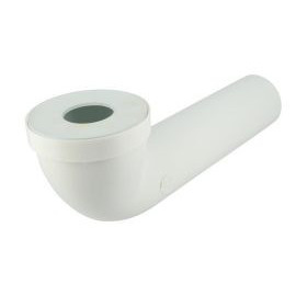 Pipe longue pour WC diamètre Ø 65mm x 95mm x 90mm - longueur 350mm Nicoll | CTW2235