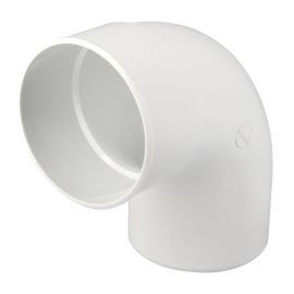 Coude pour tube de descente cylindrique Ø 125 diamètre Ø 125mm couleur Blanc Nicoll | CX8GTB