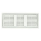 Image du produit : Grille de ventilation à sceller démontable et à fermeture rectangulaire - avec moustiquaire - hauteur 152mm - largeur 358mm couleur Blanc Nicoll | D211