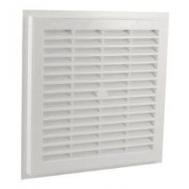 Grille de ventilation à sceller démontable et à fermeture carrée - hauteur 223mm - largeur 223mm couleur Blanc Nicoll | D214