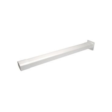 Dauphin pour tube de descente ovoïde 105x76 diamètre Ø 105mm x 76mm couleur Blanc Nicoll | DDF10MB