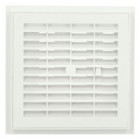 Image du produit : Grille de ventilation à sceller démontable et à fermeture carrée - hauteur 176mm - largeur 176mm couleur Blanc Nicoll | F104