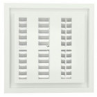 Image du produit : Grille de ventilation à sceller démontable et à fermeture carrée - hauteur 176mm - largeur 176mm couleur Blanc Nicoll | F104