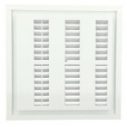 Image du produit : Grille de ventilation à sceller démontable et à fermeture carrée - hauteur 223mm - largeur 223mm couleur Blanc Nicoll | F204