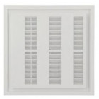 Image du produit : Grille de ventilation à sceller démontable et à fermeture carrée - hauteur 223mm - largeur 223mm couleur Blanc Nicoll | F214