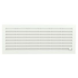 Grille de ventilation à visser ou à coller classique à fermeture rectangulaire - hauteur 120mm - largeur 299mm couleur Blanc Nicoll | FB151