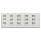 Image du produit : Grille de ventilation à visser ou à coller classique à fermeture rectangulaire - hauteur 132mm - largeur 338mm couleur Blanc Nicoll | FB201