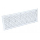 Image du produit : Grille de ventilation à visser ou à coller classique à fermeture rectangulaire - hauteur 132mm - largeur 338mm couleur Blanc Nicoll | FB211