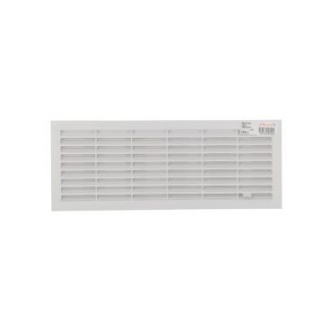 Grille de ventilation à visser ou à coller classique à fermeture rectangulaire - hauteur 132mm - largeur 338mm couleur Blanc Nicoll | FB211