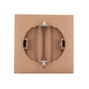 Grille de ventilation à fermeture Neolia diamètre Ø 125mm - largeur 180mm - longueur 180mm couleur Marron chène liège Nicoll | FDT125CL