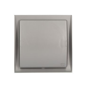 Grille de ventilation à fermeture Neolia diamètre Ø 125mm - largeur 180mm - longueur 180mm couleur Inox Nicoll | FDT125X