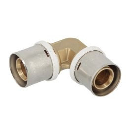 Coude multicouche à sertir à 90° Laiton diamètre Ø 26mm x 26mm Nicoll | FLC26