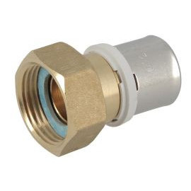 Manchon multicouche à sertir, à visser écrou tournant diamètre Ø 26mm Nicoll | FLMT2626F