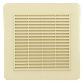 Grille de ventilation spécial façade à visser ou à coller applique - hauteur 246mm - largeur 246mm couleur Sable Nicoll | GAP4