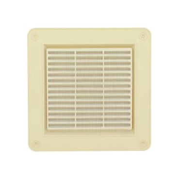 Grille de ventilation spécial façade à visser ou à coller applique - hauteur 213mm - largeur 213mm couleur Sable Nicoll | GAPM1