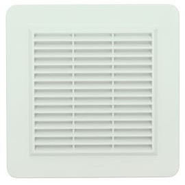 Grille de ventilation spécial façade à visser ou à coller applique - hauteur 213mm - largeur 213mm couleur Blanc Nicoll | GAPM1B