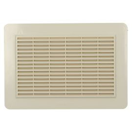 Grille de ventilation spécial façade à visser ou à coller applique - hauteur 226mm - largeur 323mm couleur Sable Nicoll | GAPM2