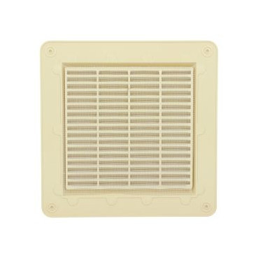 Grille de ventilation spécial façade à visser ou à coller applique - hauteur 246mm - largeur 246mm couleur Sable Nicoll | GAPM4