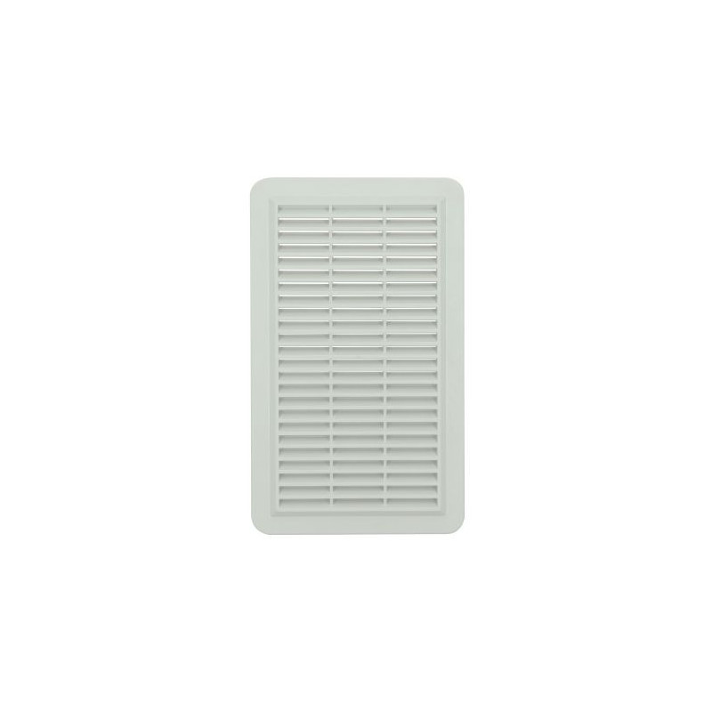 Grille de ventilation spécial façade à visser ou à coller applique - hauteur 277mm - largeur 166mm couleur Blanc Nicoll | GAPV