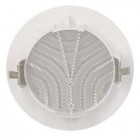 Image du produit : Grille de ventilation intérieure avec moustiquaire diamètre Ø 132mm x 97mm x 110mm couleur Blanc Nicoll | GATM110