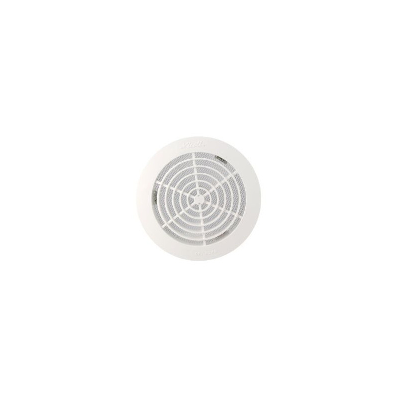 Grille de ventilation intérieure avec moustiquaire diamètre Ø 161mm x 127mm x 140mm couleur Blanc Nicoll | GATM140